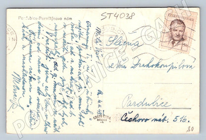 Postcard Pardubice Pernštýn Square (ST4038)