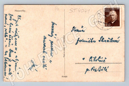 Postcard Nasavrky used (ST4041)