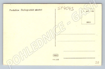 Postcard Pardubice Stalingrad Square (ST4043)