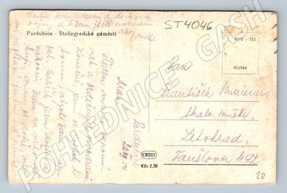 Postcard Pardubice Stalingrad Square (ST4046)