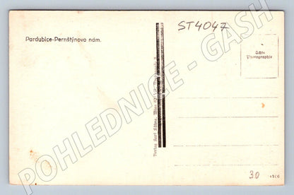 Postcard Pardubice Pernštýnovo Square (ST4047)