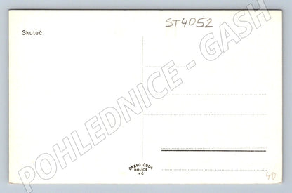 Postcard Real overall view black and white (ST4052)
