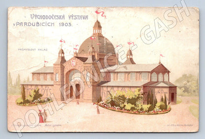 Postcard Pardubice exhibition 1903 (ST4054)