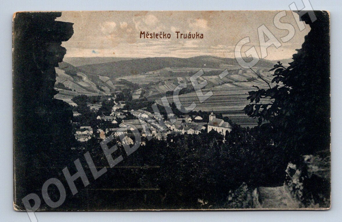 Postcard Truávka landscape collage (ST4055)