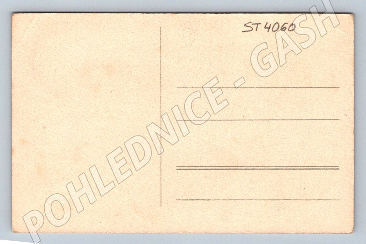 Postcard Easter Child and Rooster (ST4060)