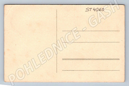 Postcard Easter Child and Rooster (ST4060)