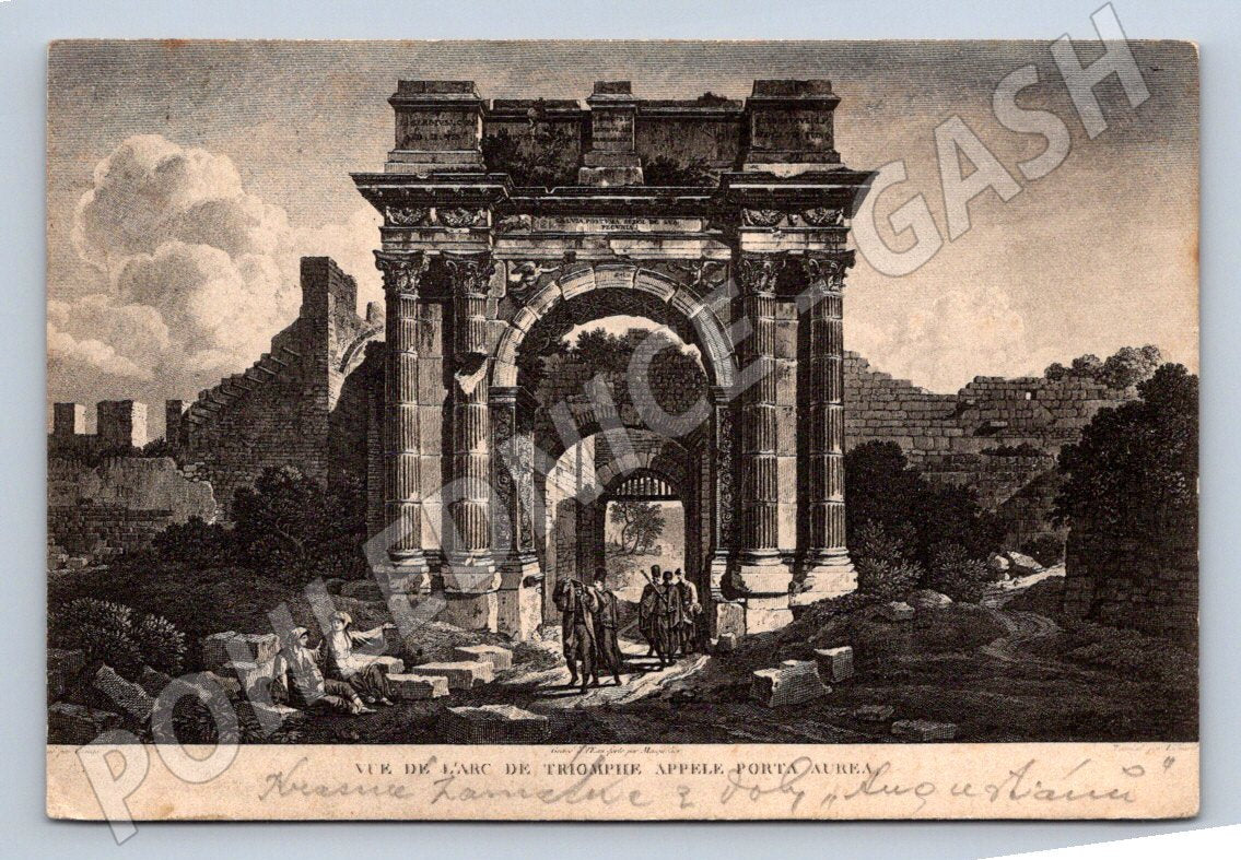 Postcard Rome Porta Aurea 1909 (ST4064)
