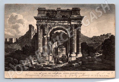 Postcard Rome Porta Aurea 1909 (ST4064)