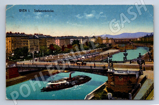 Pohlednice Vídeň Stefaniebrücke 1922 (ST4066)