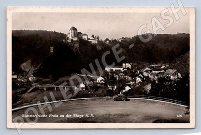 Postcard Vranov nad Dyjí castle and bridge (ST4067)