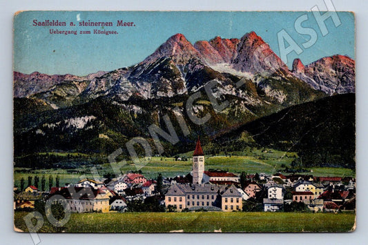 Pohlednice Saalfelden Rakousko (ST4071)