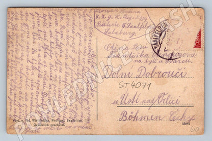 Pohlednice Saalfelden Rakousko (ST4071)
