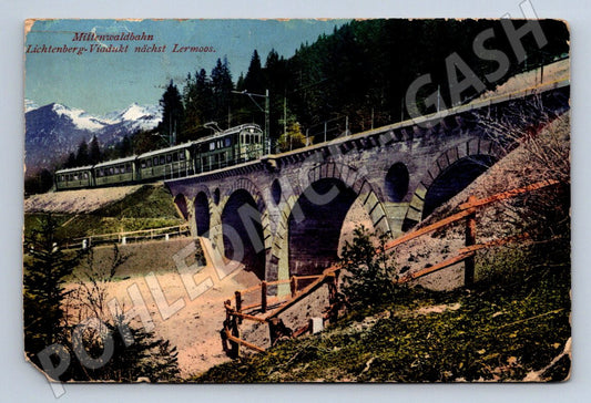 Pohlednice Millenwaldbahn Lermoos 1916 (ST4072)