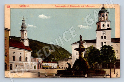 Pohlednice Salzburg Residenzplatz 1915 (ST4073)