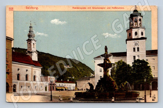 Pohlednice Salzburg Residenzplatz 1915 (ST4073)