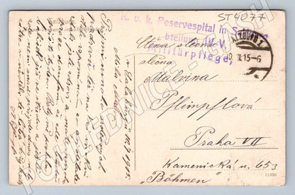 Postcard theater scene 1915 (ST4077)