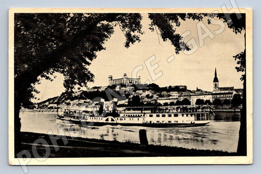 Pohlednice Bratislava parník Dunaj 1941 (ST4097)