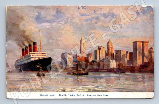 Pohlednice RMS Aquitania parník (ST4104)