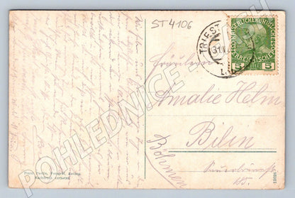 Postcard Bled Castle and Triglav RU Post (ST4106)