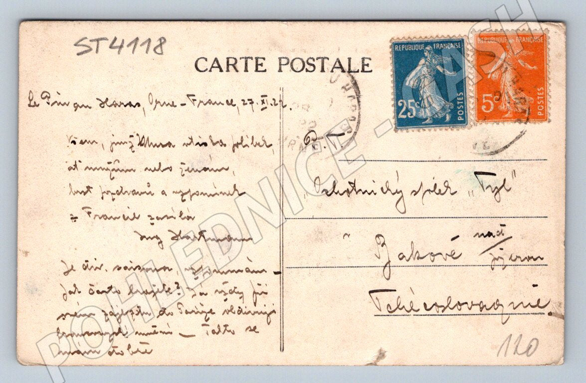 Pohlednice Le Bourg Saint Léonard Francie (ST4118)