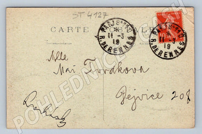 Pohlednice Paříž Porte Saint Denis 1913 (ST4127)