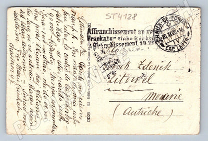 Pohlednice La Chaux de Fonds fontána 1910 (ST4128)