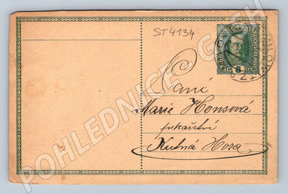 Postcard Milovice Kutná Hora handwritten (ST4134)