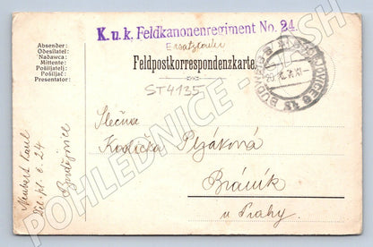 Postcard Austria-Hungary field post 1918 (ST4135)