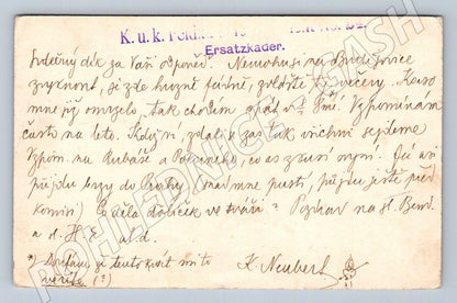 Postcard Austria-Hungary field post 1918 (ST4135)