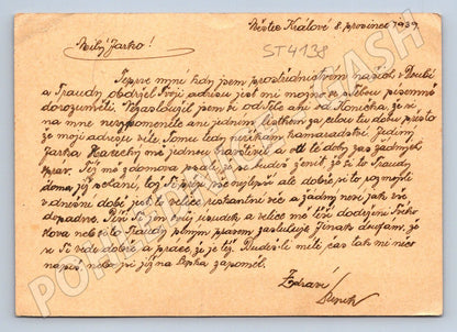 Postcard Czechoslovakia Městec Králové 1939 used (ST4138)
