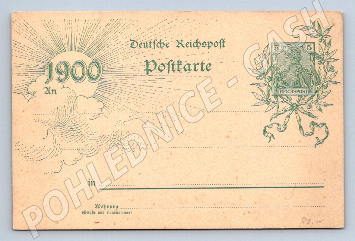 Pohlednice Německo Deutsche Reichspost 1900 (ST4139)