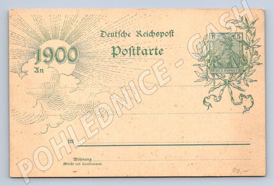 Pohlednice Německo Deutsche Reichspost 1900 (ST4139)