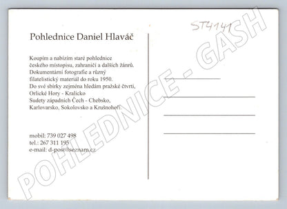 Postcard Daniel Hlaváč Czech Topography (ST4141)