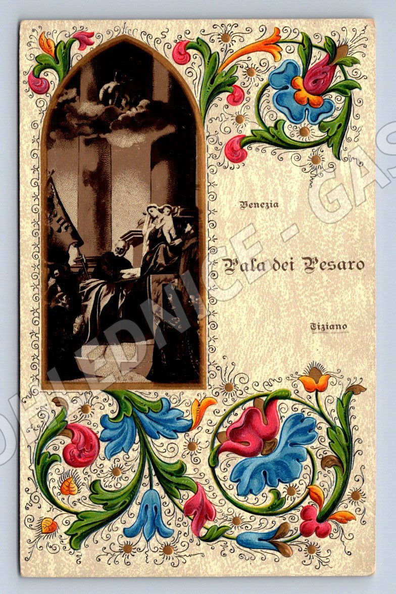 Postcard Venice Pala dei Pesaro Italy (ST4143)