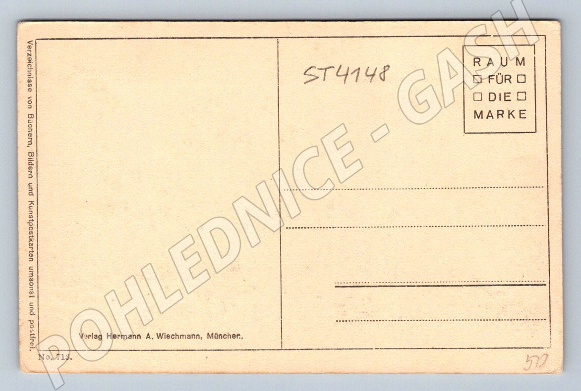 Postcard H Krause Einsam Wiechmann (ST4148)