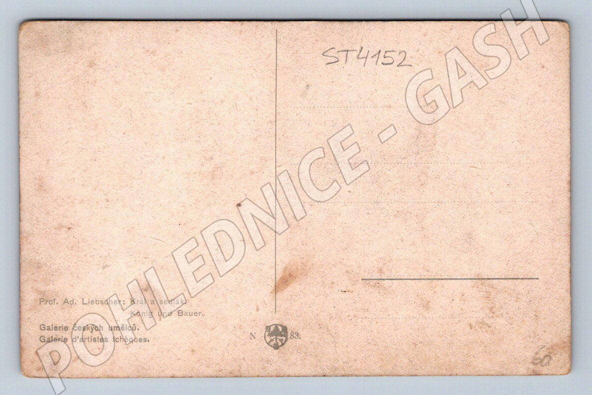 Postcard The King and the Peasant Adolf Liebscher (ST4152)