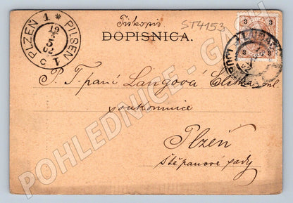 Postcard Kamnik Castle Mali Grad 1912 (ST4153)