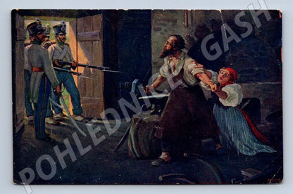 Postcard Lešetín blacksmith A Brunner (ST4154)