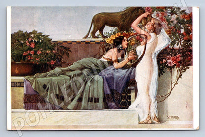 Postcard Melodie S Rough motif of a woman 1919 (ST4156)