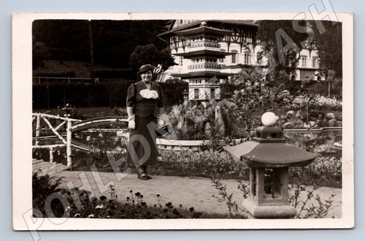 Postcard Luhačovice 1936 Julius Motal (ST4157)