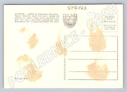 Postcard Litomyšl city center historical (ST4163)