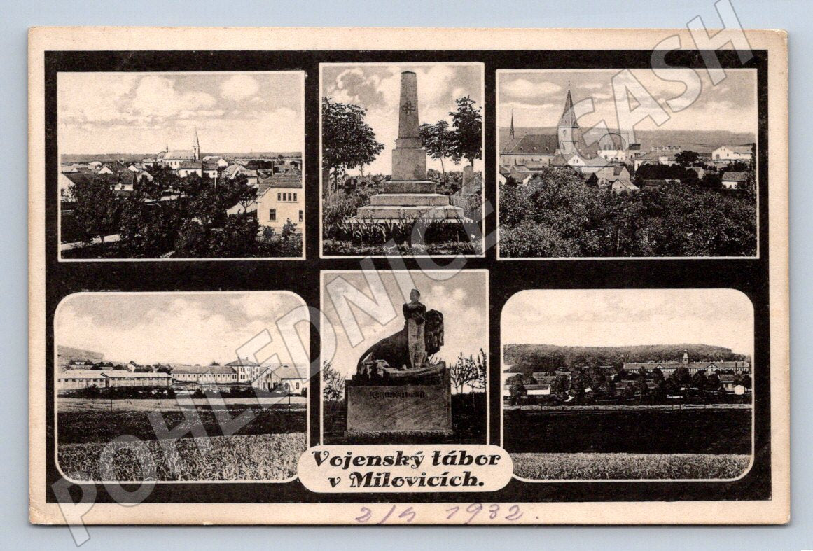 Postcard Milovice military camp 1930 (ST4169)