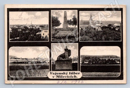 Postcard Milovice military camp 1930 (ST4169)