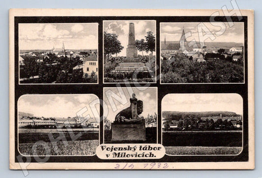 Postcard Milovice military camp 1930 (ST4169)