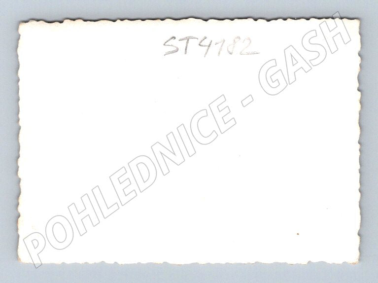 Postcard group of people in front of a house (ST4182)