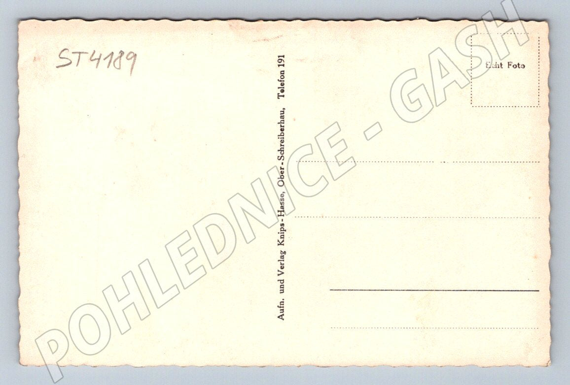 Postcard Sudetenstraße bus Giant Mountains (ST4189)