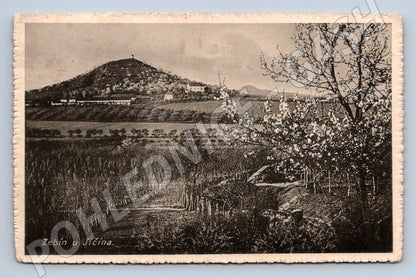 Postcard Zebín u Jičína black and white (ST4191)
