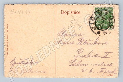 Postcard Zebín u Jičína black and white (ST4191)