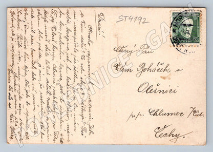 Postcard Liberec Reichenberg Dam 1950 (ST4192)