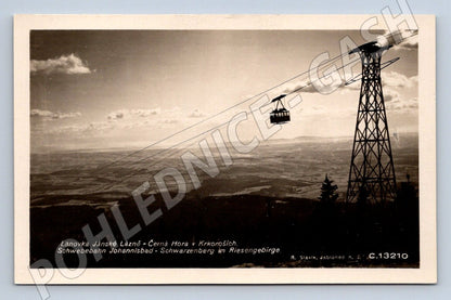 Pohlednice lanovka Janské Lázně 1937 (ST4199)